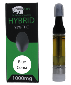 Blue Coma Strain Vape Cartridge - 93% THC 1000mg - Grizzly Herb